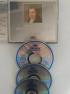 BEETHOVEN SYMPHONIES 1-6 3 CD BOX SET: DDD New Case Restored 2 like New - Picture 1 of 3