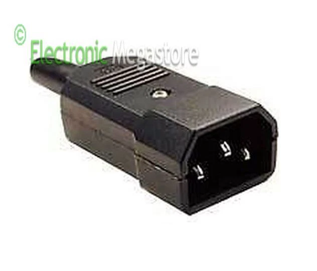 FLA-ELECTRONIC CONNETTORE VDE MASCHIO 10A presa volante tripolare IEC 320 cavi alimentazione