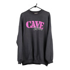 Cave Culture Hanes Graphic Sweatshirt   2Xl Grey Cotton Blend