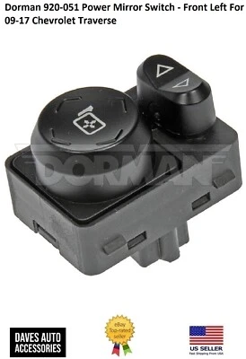 Interruptor de espejo retrovisor eléctrico #920-051 delantero lado izquierdo para Chevrolet Traverse 09-17 Foto 1 de 4