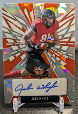 JOSH WHYLE 2022 Leaf Valiant Auto RC Crystal Orange CINCINNATI / TITANS /20