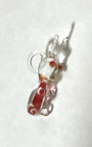 Artisan Dollhouse MICRO BLOWN GLASS Rabbit Miniature Animal Figurine 1" - Picture 1 of 4