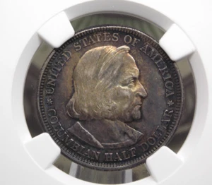 Medio dólar conmemorativo de 1893 *COLOMBIA EXPO* 50c NGC detalles sin circular #008 ECC&C - Imagen 1 de 4