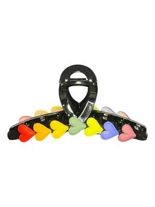 PRIDE HEARTS RAINBOW CLAW CLIP BLACK - Bild 1 von 7