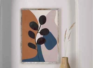 Mid Century Abstract Boho Poster Premium Quality Choose your Size - Imagen 1 de 2