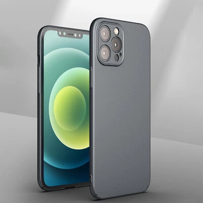 Funda trasera rígida mate delgada mate para PC para iPhone 16 15 14 Pro Max 13 12 11 7 8 XR Foto 1 de 4