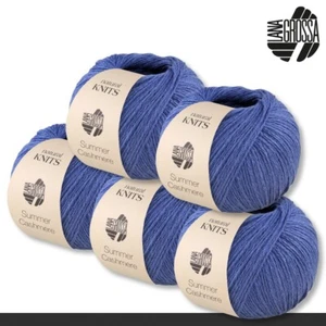 Lana Grossa 5 X 50 G Verano Cashmere Hilo De Algodón Cachemira 18 Colores - Imagen 1 de 37