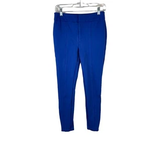 ANTHROPOLOGIE womens size 2 the essential slim royal blue skinny leg dress pants - Picture 1 of 5