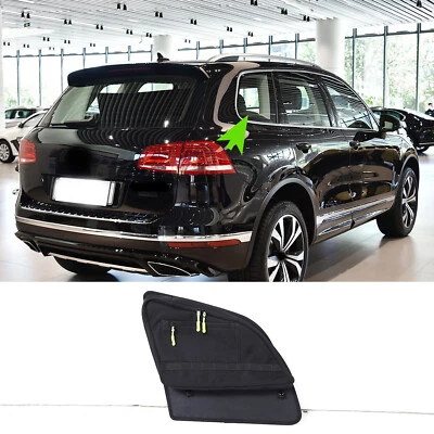 Bolsa de ventana lateral derecha maletero trasero negro para Volkswagen Touareg 2011-2018 Foto 1 de 4
