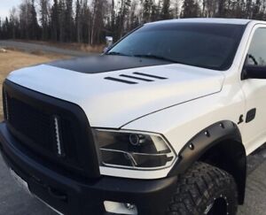 Hood Vent Decals Inserts Stickers for 2010-2018 Dodge Ram 2500 & 3500 HD