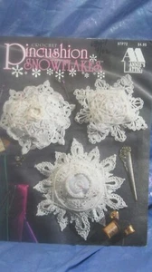 Annie's Attic - Crochet Pincushion Snowflakes - Picture 1 of 3