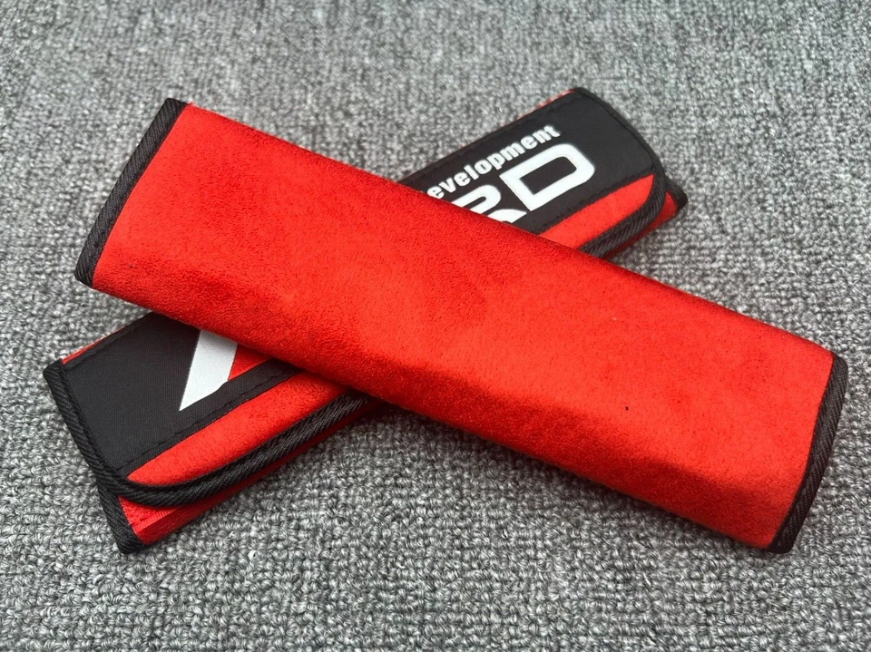 JDM ROJO CARRERAS CINTURÓN DE SEGURIDAD DRIFT HOMBRO COMODIDAD ALMOHADILLA CUBIERTA Foto 1 de 4