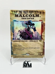 MTG Malcom, The Eyes SHOWCASE FOIL Outlaws of Thunder Junction 295 casi nuevo - Imagen 1 de 2