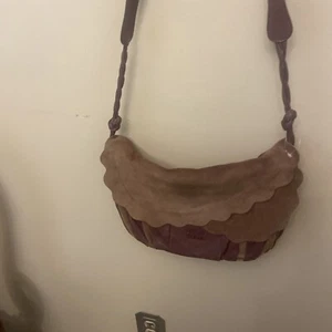 See By Chloe Shoulder Bag Crossbody Logo Suede Leather Pink Women's New - Picture 1 of 8