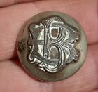 Antique livery button late 1800's monogram BB Barclay's Bank