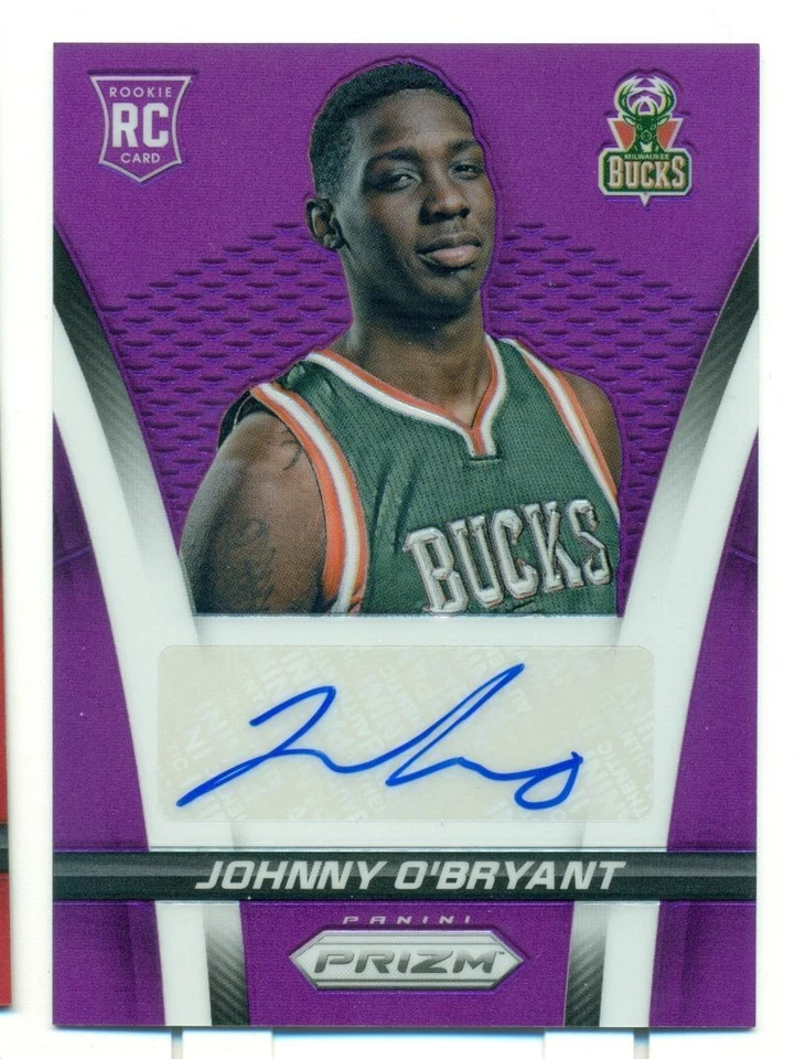 Johnny O'Bryant 2014-15 Panini Epic Purple Prizm#33/99 Rookie Auto!Bucks F/C RC - Image 1 of 1