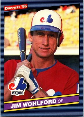 Jim Wohlford 1986 Donruss #157 Montreal Expos - Image 1 of 2