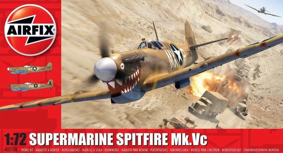 AIRFIX A02108 SCALA 1/72 SUPERMARINE SPITFIRE MK.VC - Immagine 1 di 1