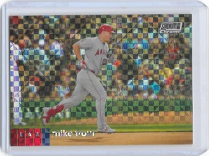 2020 TOPPS Stadium Club Chrome baseball Mike Trout Xfractor Refractor card #1 - Picture 1 of 2