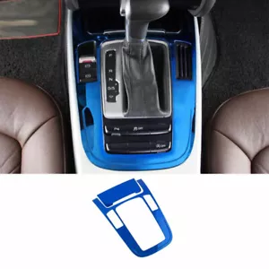 For Audi Q5 2009-2017 Blue Titanium Central Console Gear Shift Panel Trim 2PCS - Picture 1 of 4