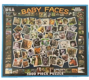 New SEALED "BABY FACES" 1000 Piece Jigsaw Puzzle By White Mountain (2011) USA - Picture 1 of 10