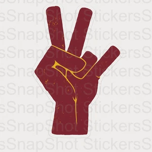 Arizona State Sun Devils "Forks Up" Weather Resistant Vinyl Sticker/Decal 15 - Picture 1 of 2