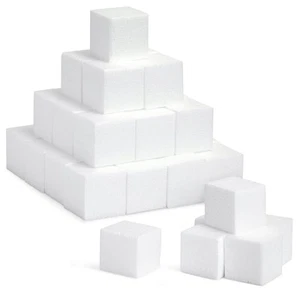 Polystyrene Craft Foam Blocks Pack of 36 PCS 5.1 × 5.1 × 5.1 cm Versatile Use - Picture 1 of 9