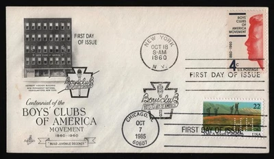 #1163 4c Boys' Clubs of America, Art Craft-Dual Cancel **ANY 5=FREE SHIPPING** - Image 1 of 2