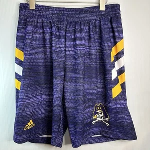 Pantalones Cortos de Baloncesto Adidas East Carolina Pirates ECU Púrpura Para Hombre Talla Grande ¡NUEVOS CON ETIQUETAS! - Imagen 1 de 6