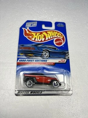 HOT WHEELS 1999 First Editions Jeepster Red #17 Of 26 Collector #922 NIB 21069 - Image 1 of 4