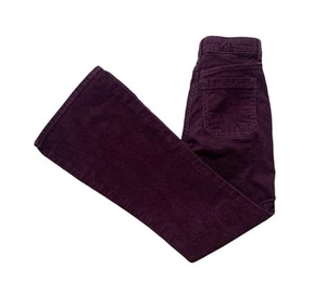 Gap Kids Pants Girls 10 Corduroy Flare 70s Retro Hippie Disco Cute Purple - Picture 1 of 18