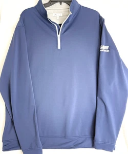 Peter Millar Perth Pullover Trikot XXL blau 1/4 Zip Golf Performance Erwachsene Logo - Bild 1 von 8