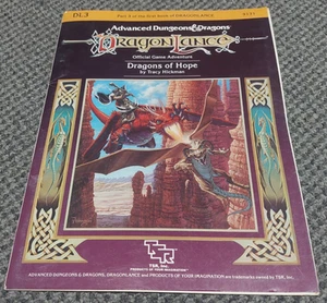 DragonLance Dragons of Hope - DL3 - Advanced Dungeons & Dragons - 9131 - con mapa - Imagen 1 de 6