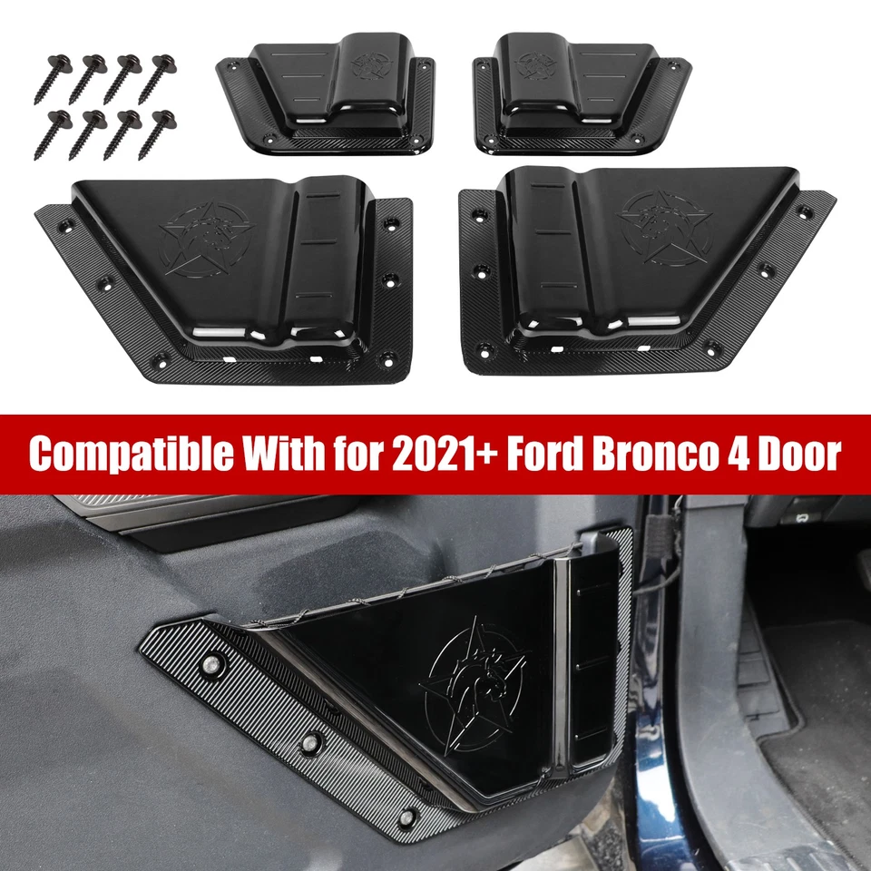 Front Rear Door Pockets Storage Box Organizer Tray For Ford Bronco 2021-2025 Foto 1 de 4