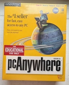 Symantec pcAnywhere Version 9.0 Windows 2000/NT/98/95/3.1/DOS NEW SEALED - Picture 1 of 6