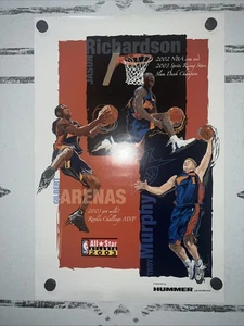 GOLDEN STATE WARRIORS NBA All Star 2003 Poster Jason Richardson / Gilbert Arenas - Picture 1 of 14