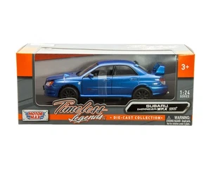 Motormax 1:24 Subaru Impreza WRX STi Diecast Model Car 73330 New In Box Blue - Picture 1 of 1