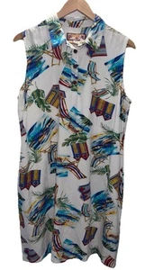 Abito donna Caribbean Joe nautico senza maniche XL resort costiero colorato - Foto 1 di 20