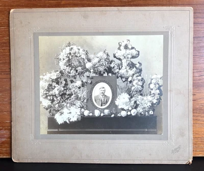 1915 ID'd Post Mortem Memorial Antique Photo | Andrew Danielson | Suicide - Image 1 of 4