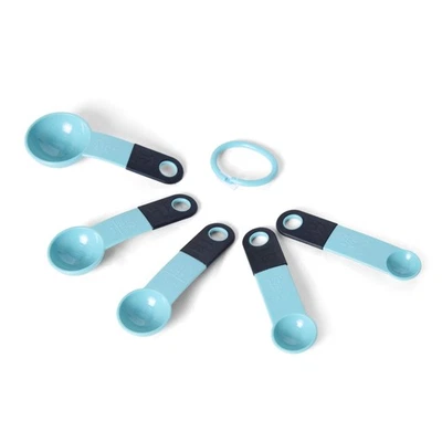 Kitchenaid Measuring Spoons, Set of 5, Aqua Sky - Image 1 of 4