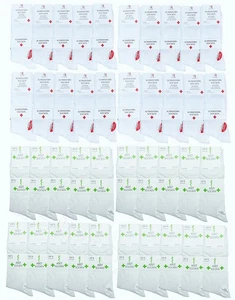 10-50 pares de calcetines de enfermera calcetines médicos fiesta de cocina acanalado fino 100% algodón talla 39-50 - Imagen 1 de 1