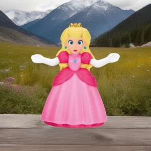 NEW 2022 McDonalds The Super Mario Bros Movie Happy Meal Toys #4 Spinning Peach - Picture 1 of 3