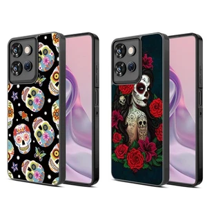 For Samsung & Motorola Phone Cases Halloween Design with Pumpkin Skulls Lady - Picture 1 of 17