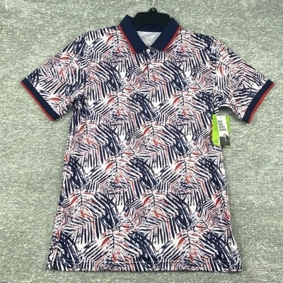 DSG Shirt Boys Size XL Tropical Red White Blue Golf Polo Short Sleeve Casual - Image 1 of 4