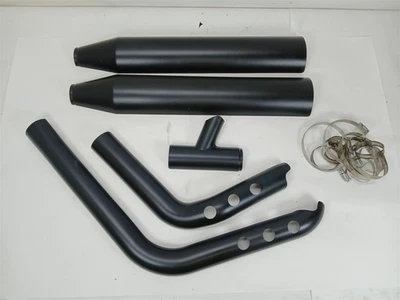 Harley-Davidson 2018 - 2024 Low Rider Street Bob Exhaust Heat Shields 黑色 — 第 1/4 张图片