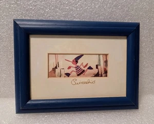 Pinocchio Original Watercolor VTG Small Framed Art by Massimo Pantani Signed - Picture 1 of 5