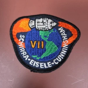 NASA Apollo 7 Mission Patch Schirra, Eisele, Cunnungham Vintage - Picture 1 of 5
