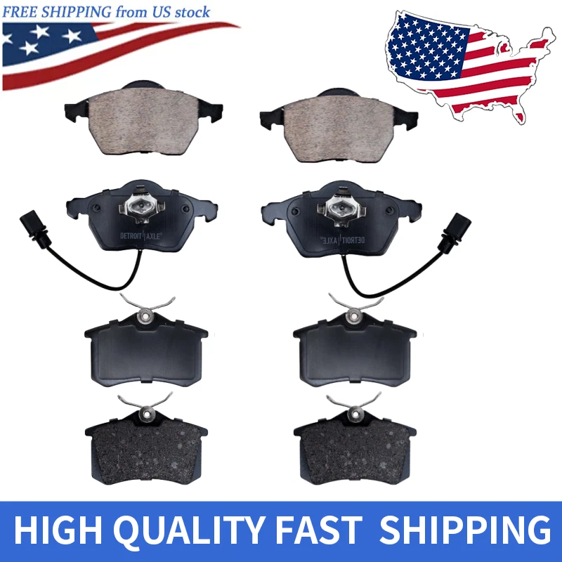 Pastillas de freno delanteras y traseras de cerámica para Audi TT Volkswagen Passat 2000 2002-2005 Foto 1 de 4