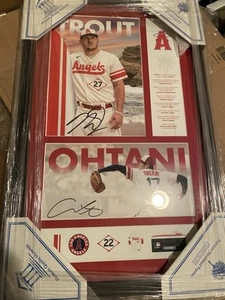 LA Angels , Shohei Ohtani & Mike Trout, Signed City Connect, Full PSA Letter COA - Picture 1 of 4
