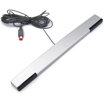 Wired Infrared Ray Sensor Bar for Nintendo Wii Console + Stand 3M Cable Infared - Image 1 of 4